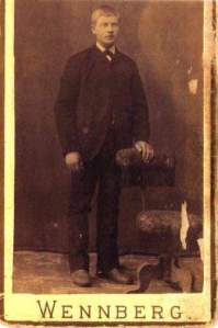 Grandpa Olson in 1893, around the time of his immigration. 